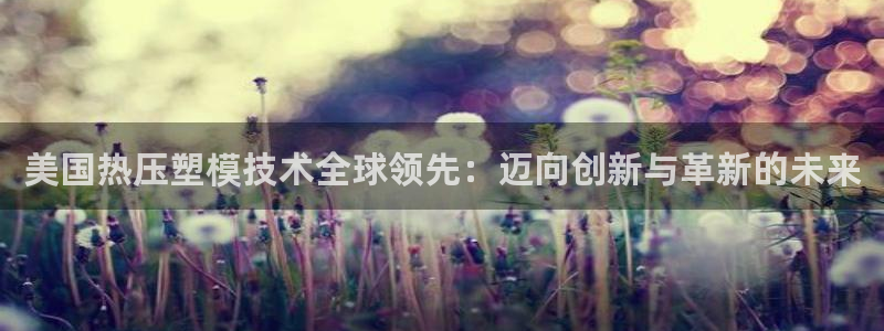 易倍纤能减肥吗：美国热压塑模技术全球领先：迈向创新与革新